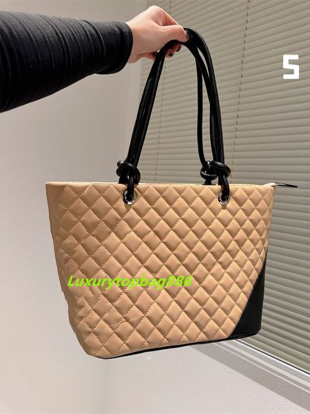 

new popular luxury tote designers bag lady shoulder shopping bags designer luxuries brown soft leather handbags large capacity women's