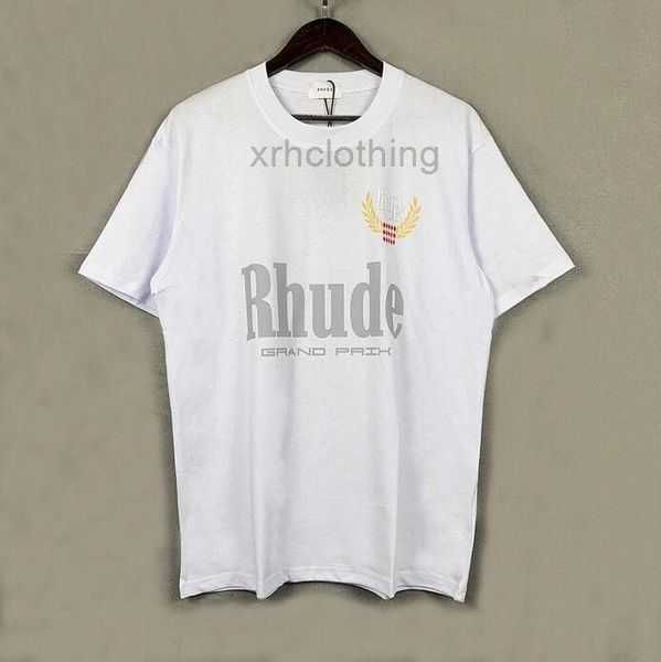 

men's t-shirts rhuds designers tshirt summer mens womens for men letter polos embroidery tshirts clothing short sleeved tshirt large t, White;black