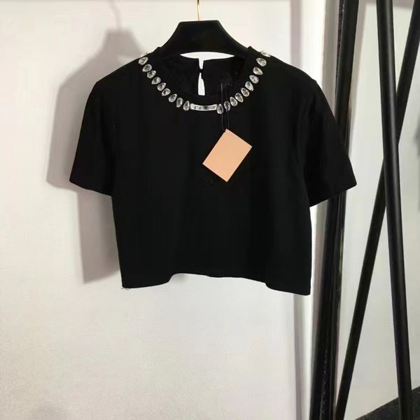 

women's t-shirt slim fit knited summer new print letter pullover long short sleeve gym female crop graphic tees, White