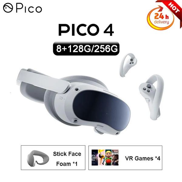 

Glasses 3D Pico 4 VR Headset Allinone Virtual Reality Pico4 for Metaverse and Stream Gaming 4K Display 8128G256G 231123 K