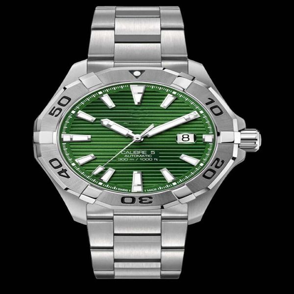 

kor automatic mechanical watch diameter 43mm with swiss sw200 movement sapphire glass mirror 904 steel case strap164r, Slivery;golden