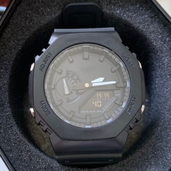 

2023 new dual display dial men's sports watch multifunctional waterproof military quartz watch automatic led light boy gift shockproof, Slivery;brown