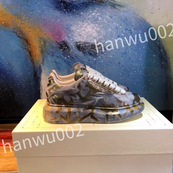 

new luxury designer flat sneaker casual shoes denim canvas leather fashion platform mens womens low sneakers, Black