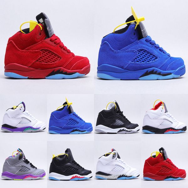 

infants 5 v kids basketball shoes jointly signed high low og 5s toddler chicago university blue 1 infant unc sneaker toddlers baby sports at, Black