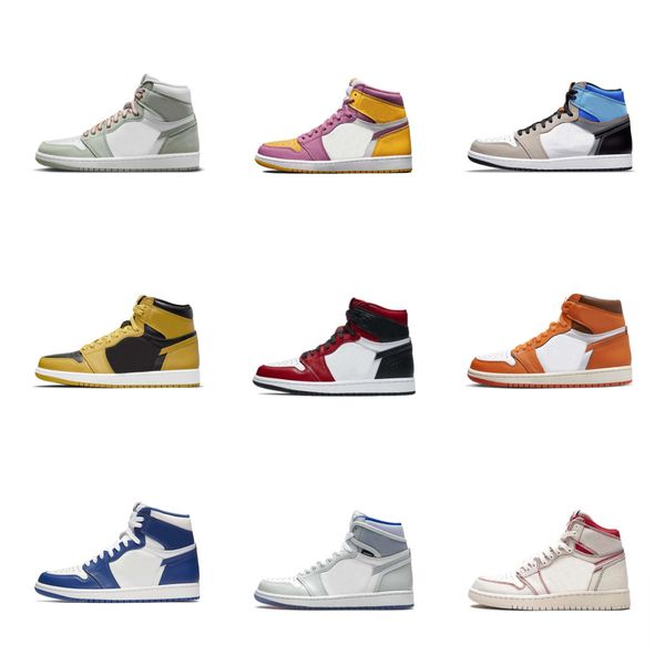 

jumpman 1 1s high basketball shoes womens mid barely rose dutch green crimson tint toe purple pulse white off maison chateau mens trainers