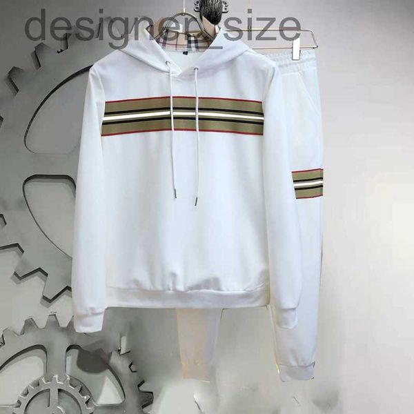 

men's tracksuits designermen's tracksuit two-iece round neck hoodie ants luxury claic letter-check stitching fashion multi-style s, Gray