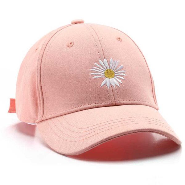 

doit2021 spring child baseball cap 2 to 8 years old little daisies candy colors kids hats boy girl caps snapback hat p230424, Yellow