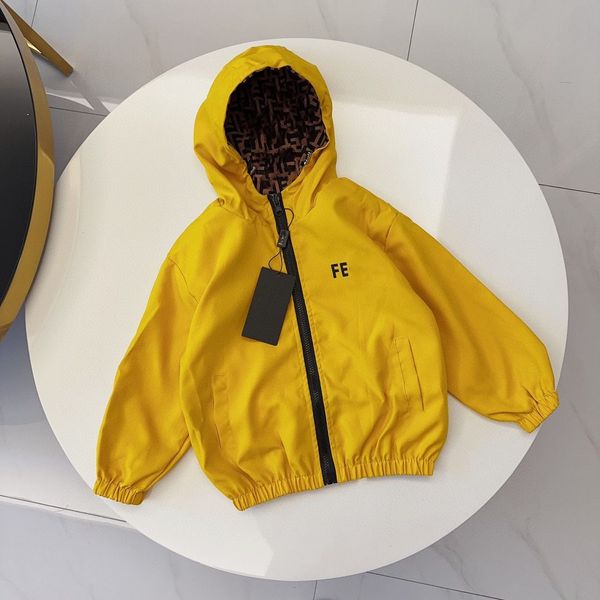 

jacket double-sided wear designer luxury boys and girls zipper thin style hoodie baby toddler long-sleeved spring and autumn jacket baby clo, Blue;gray