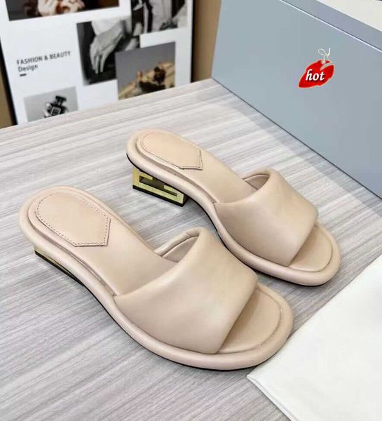 

fendyity summer baguette sandals shoes women leather luxurys slides sculptural heel slip mules comfort walking eu35-43 ansr