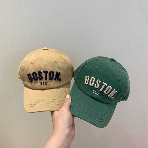 

new casual letter baseball cap for kids spring summer boys girls peaked caps cool embroidery hip hop sun hats 1-3y p230424, Yellow