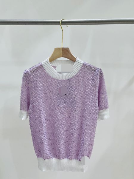 

423 2023 spring summer brand same style sweater sleeveless pink crew neck pullover fashion womens clothes womens feng, White;black