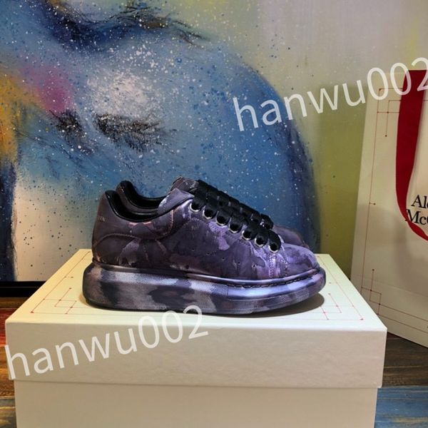 

2023 new designer flat sneaker casual shoes denim canvas leather fashion platform mens womens low sneakers, Black
