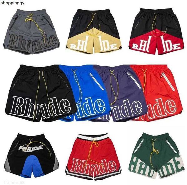 

shorts rhude athletic casual mesh womens classic beach fashion luxury designer street hip hop couples k67q, White;black