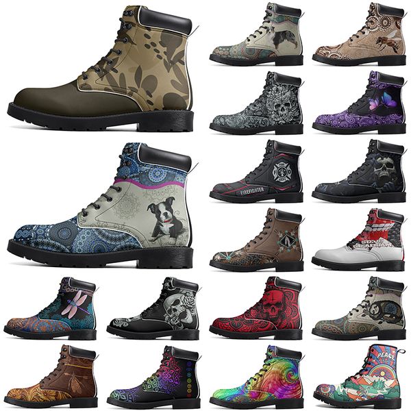 

Diy Fashionable Versatile Outdoor Boots Non-slip Winter Comfortable Casual Customized Elevated Classsic Dark Cornislk Boots