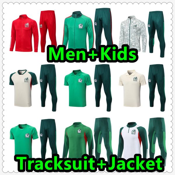 

mexico tracksuit soccer jersey home away 22 2023 mexico a.vega raul chicharito lozano dos santos football shirt kids kit men sets uniforms 9, Black;yellow
