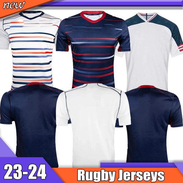 

2023 usa rugby jersey white black america rugby maglia home away 19 22 united states shirts size s-5xl rugby shirt 22 rugby camisetas rugby, Black;gray