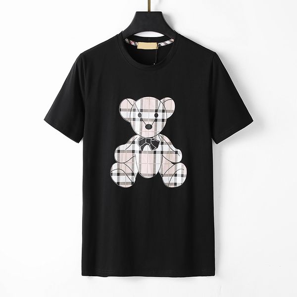 

t shirt summer mens womens designers tshirts for men s fashion luxurys polos letter cotton tshirts clothing short sleeve ces lattice tees, White;black