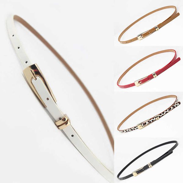 

belts sabuk wanita kulit pu tipis klasik sabuk pinggang gesper logam emas sabuk hitam putih mewah gaun pinggang mantel tali jeans w0424, Black;brown