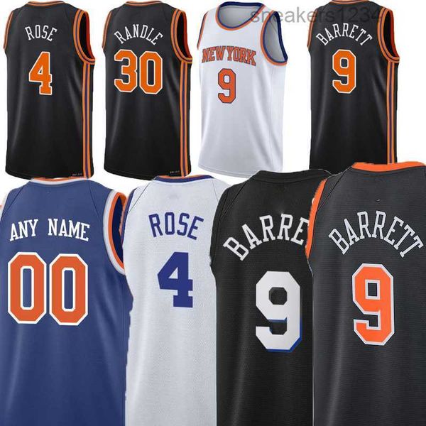 

men basketball jerseys rj barrett jersey immanuel quickley julius randle derrick rose obi in isaiah hartenstein evan fournier jalen brunson