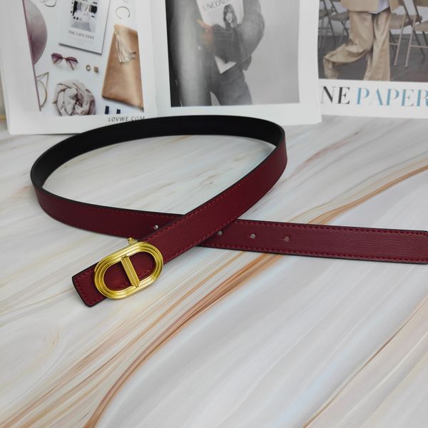 

designer belt woman belt thin belt womens leather belt 2.3cm width size 95-115 fashion style gold buckle smooth buckle multi colour belt wom, Black;brown
