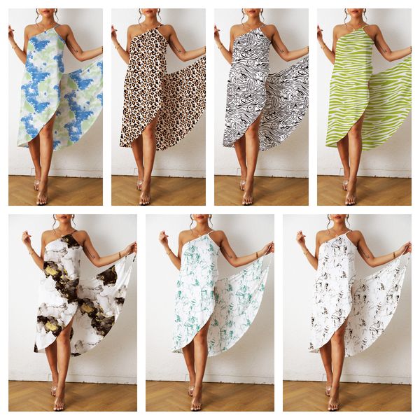 

women's swimwear printed beach skirt swimwear strap dress women, White;black