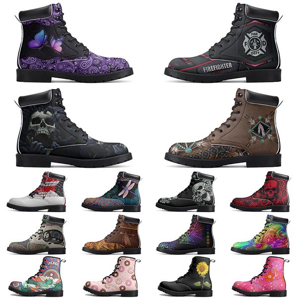 

Diy Fashionable Versatile Outdoor Boots Non-slip Winter Comfortable Casual Customized Elevated Classsic Dark carmine Boots
