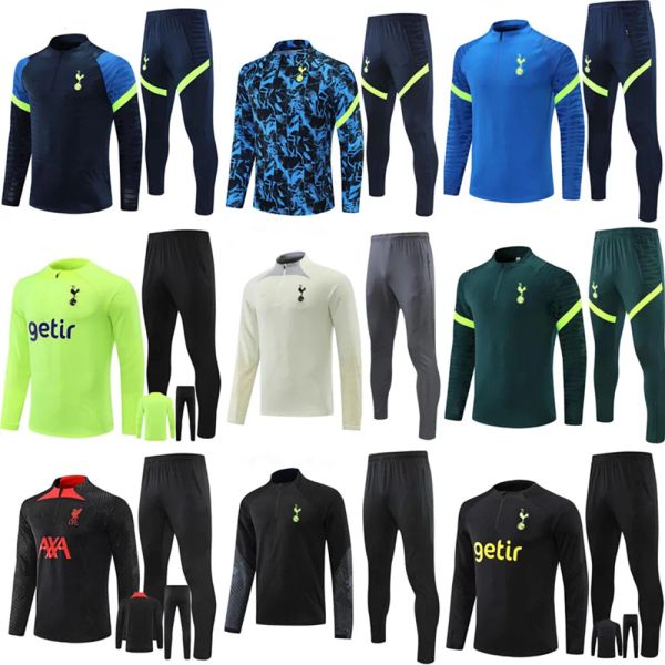 

23 24 richarlison spurs third soccer jersey training suit kane kulusevski hojbjerg perisic lucas romero tottenham football kit shirt men ki, Black