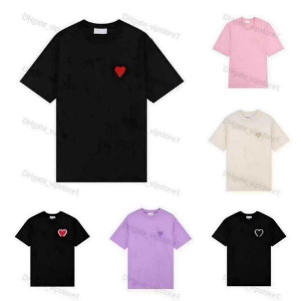 

2022new mens women designer of luxury amis t shirt fashion men s casual tshirt man clothing mk, White;black