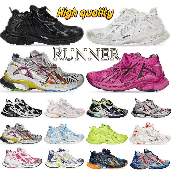 

designers women men casual shoes paris runner 7.0 transmit sense retro trainers black white pink blue burgundy deconstruction sneakers joggi