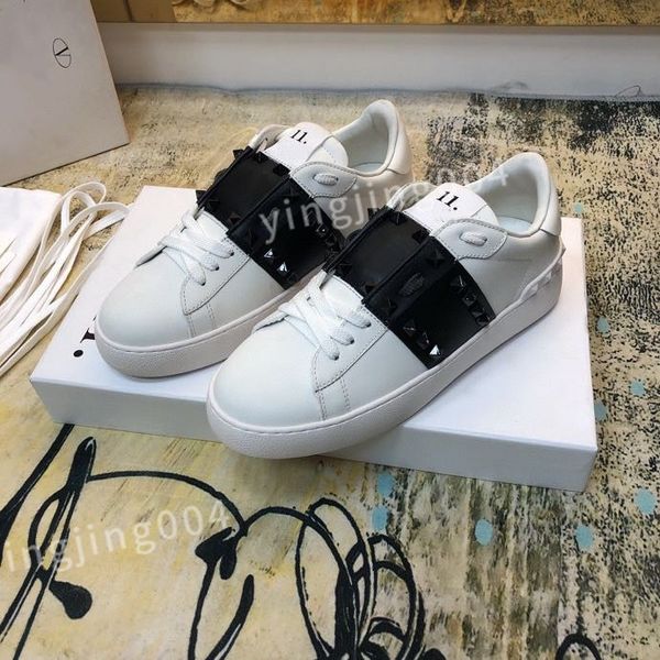 

new mens womens boots sneaker fashion casual shoes leather shoe walking mens sports trainers sneakers, Black