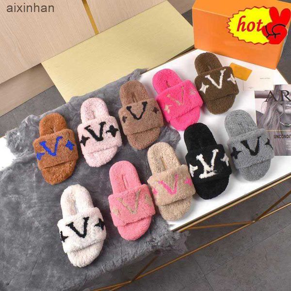 

paseo flat comfort mule luxury designer women sandals indoor outdoor slides wool rubber slippers01, Black