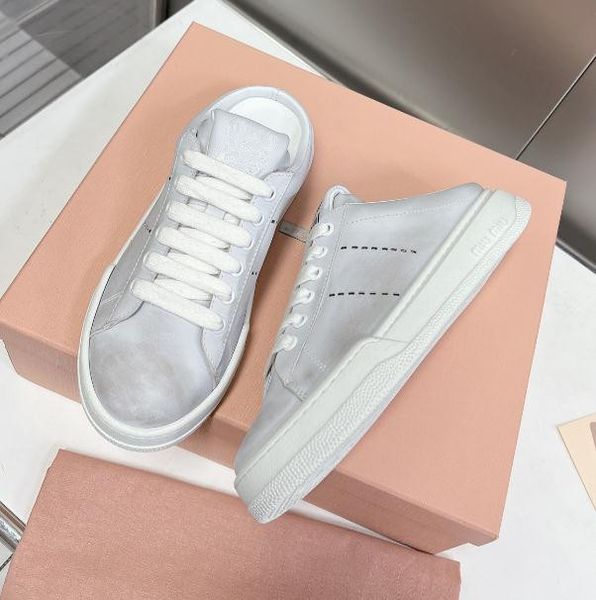 

women's moulle miu dirty shoes new make old ties retro breathable sneakers shoes female sports and leisure comfortable ladies flat shoe, Black