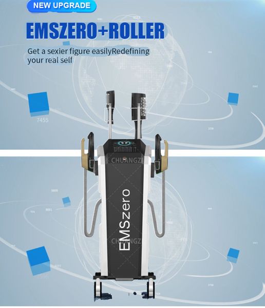 

dls-emslim 14 tesla 5600w 2 roller massage emszero fitness body building muscle stimulator