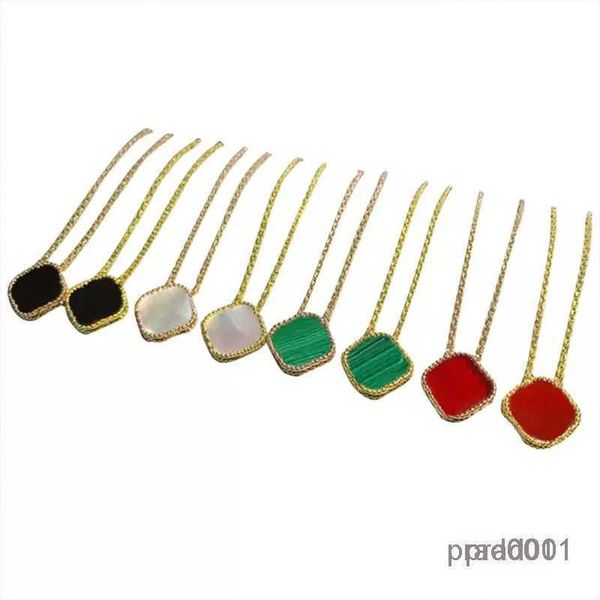 

15mm fashion classic4/four leaf clover necklaces pendants mother-of-pearl stainless steel plated 18k for women girl valentine's mother&, Silver