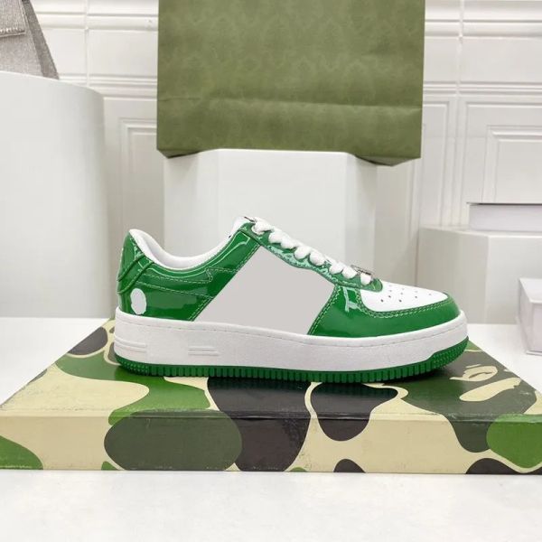 

Designer Bapestas Casual Shoes Mens Womens STA Sk8 Skate Men Women Bapesta Camouflage Low Top Sneakers, Colour 19