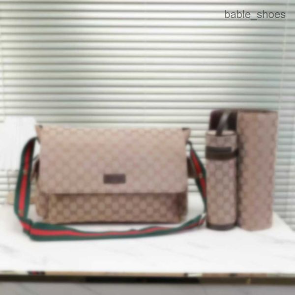 

brand diaper bags waterproof mummy diapers bag infant baby zipper brown plaid print sale backpack messenger nappy stackers tote inner contai