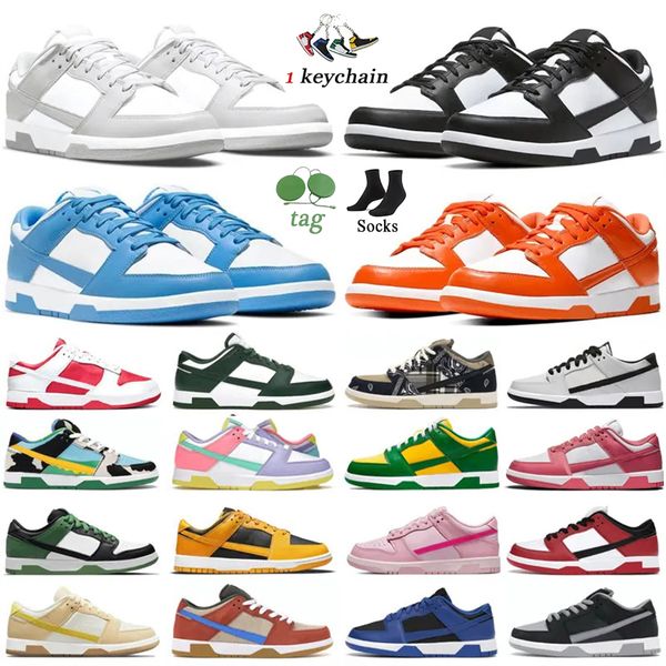 

mens tracksuits men women designer low casual running shoes luxury brand sneaker white black panda syracuse reverse unc grey fog chicago pn, Gray
