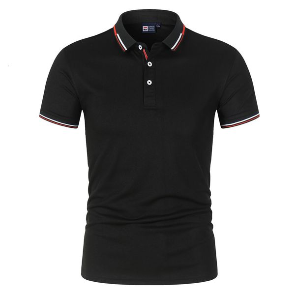 

men's polos summer luxury men's short sleeve jersey cotton solid color business polo shirt fashion sweatshirt couple wear s-4x 230, White;black