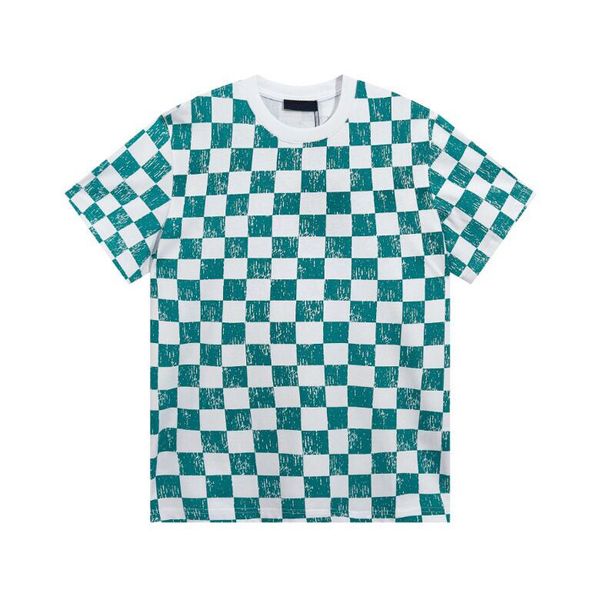 

2023ss spring and summer trend fashion short sleeved t shirt jacquard loose casual women's men's black white t55s3d, Black;brown