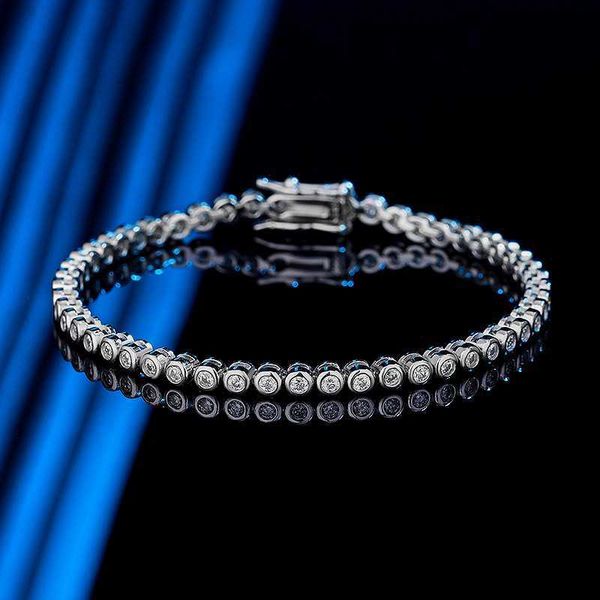 

17cm 18cm 19cm 20cm silver 2 mm 16cm 925 spring clasp moissanite bracelet tennis for girls