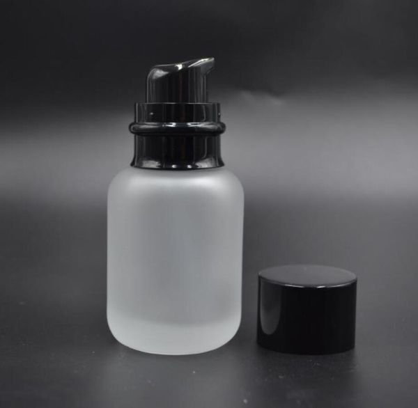 

50pcs 50ml transparent frosted glass cream refillable bottles empty beak pump lotion shampoo face cleanser bottle containers