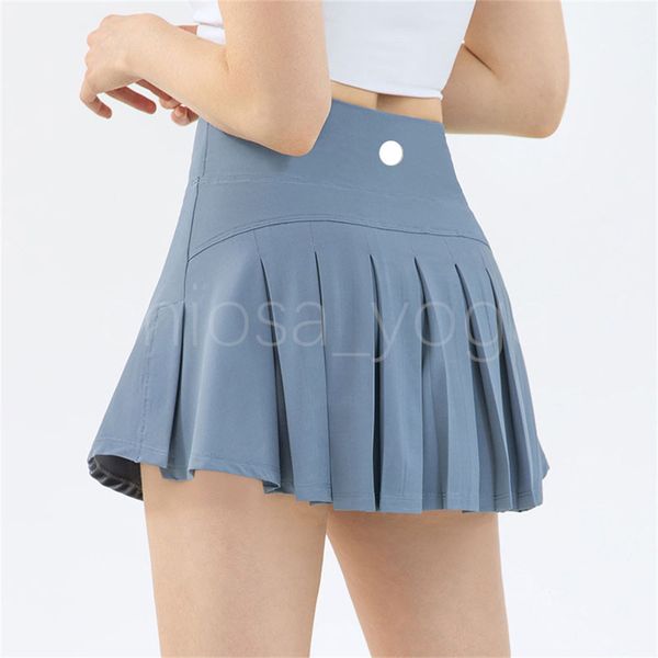 

summer sports yoga shorts womens high waist fitness running fast dry breathable short skirt anti light lulu tennis skirt ds173