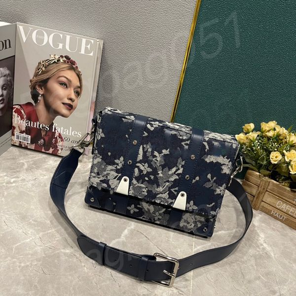 

45661 new flap mens shoulder bags genuine leather designers messenger bag famous trip postman classic handbag briefcase crossbody good quali