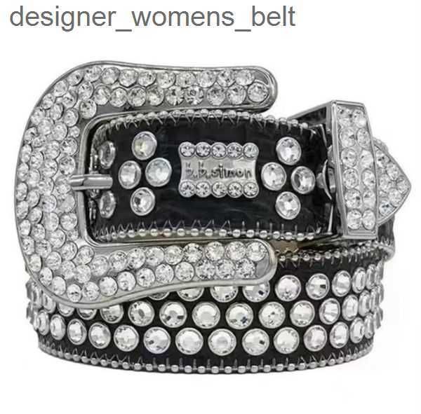 

belts luxury designer bb belt simon belts for men women shiny diamond belt black on black blue white multicolour with bling rhinestones as g, Black;brown