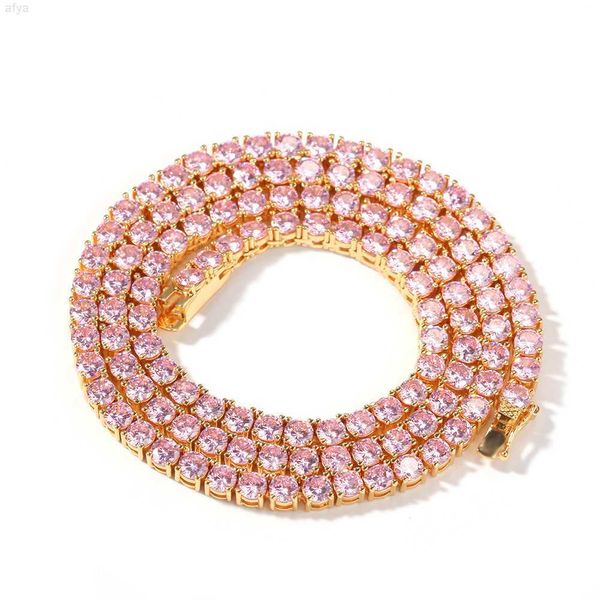 

4mm 925 silver round fancy gra moissanite pink stones diamonds tennis bracelet