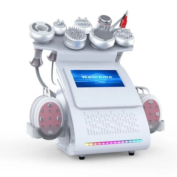 

9 in 1 ultrasound/ultrasonic cavitation slimming machine rf ems pads fat burning slim equipment