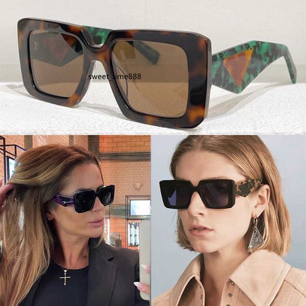 

new style square frame mens womens symbole designer sunglasses model spr 23y unique temples fashion sense super with original case and glass, White;black