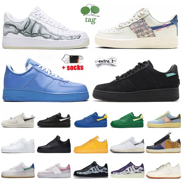 

women mens designer casual shoes af1 comet red green team royal mca blue brown white skeleton one black phantom lx uv reactive game royal of