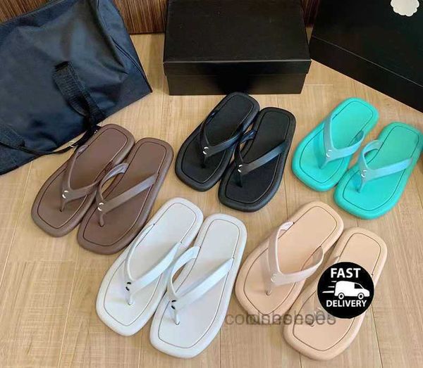 

non-slip rubber slippers flip flop women's beach flip flops sandal shoes luxury summer c flat soft slides platform foam sandal retro wa, Black