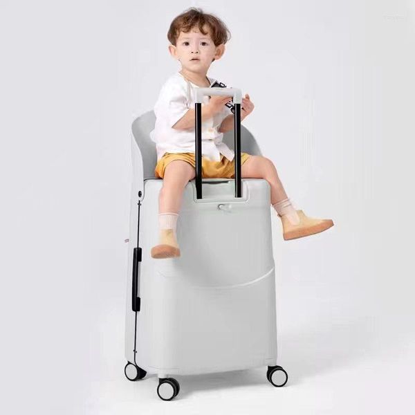 

suitcases multicarry joy luggage with portable seat design for children and adults front zipper easy to access multifunctional